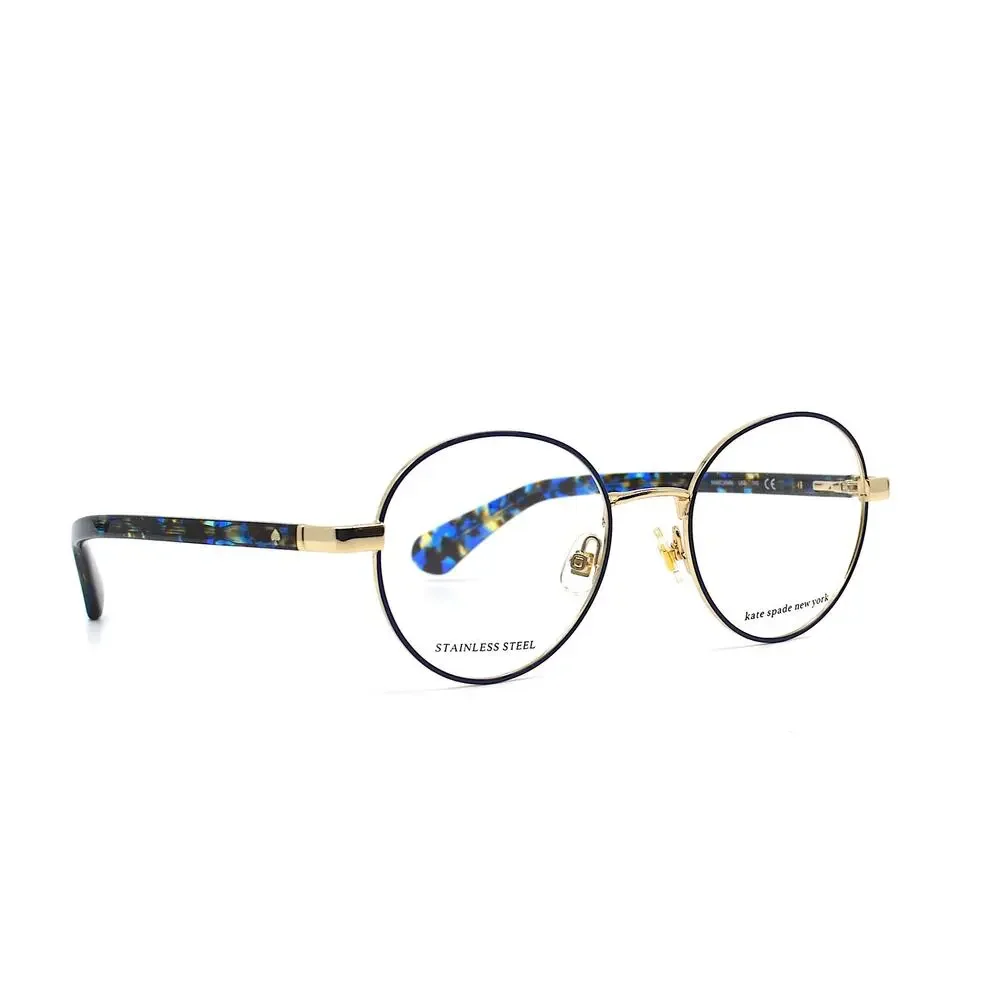NEW KATE SPADE MARCIANN GOLD/BLUE AUTHENTIC EYEGLASSES FRAME